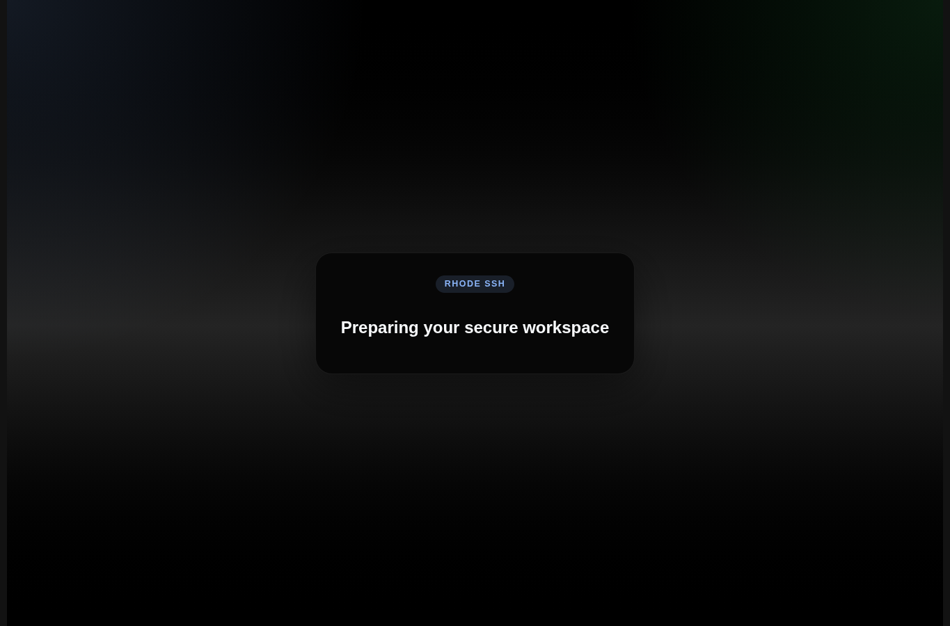 Rhode SSH app preview